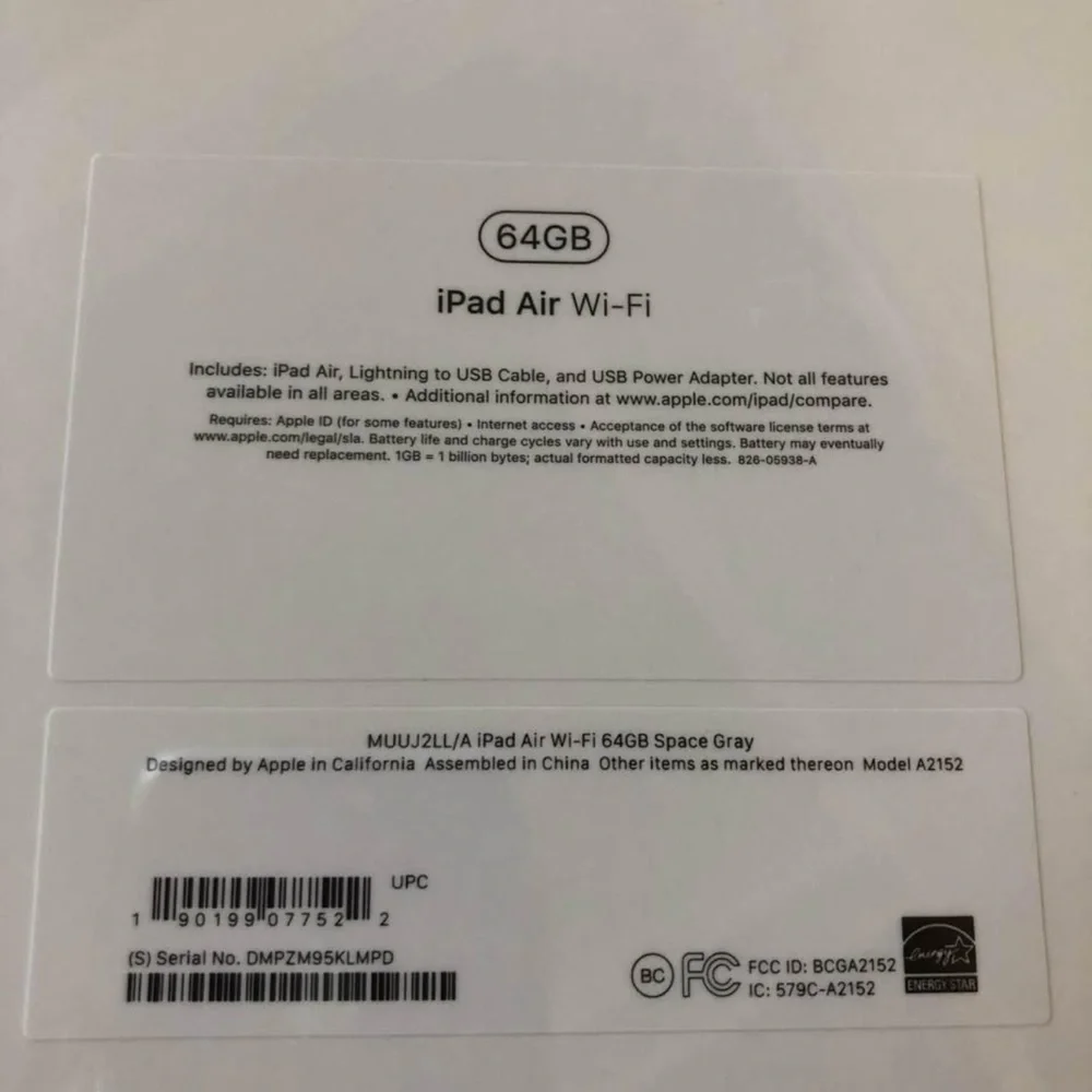 Apple iPad Air 64GB in Gray